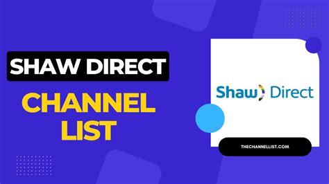 shaw direct channel list 2023.